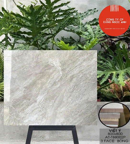  80*80 AT-t88002P Gạch lát nền đá bóng kính Viêt Ý (3V/TH/1.92M) 