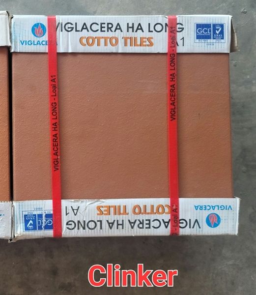  gạch gốm cotto hạ long 40x40 viglacera a1clinker đỏ đậm 