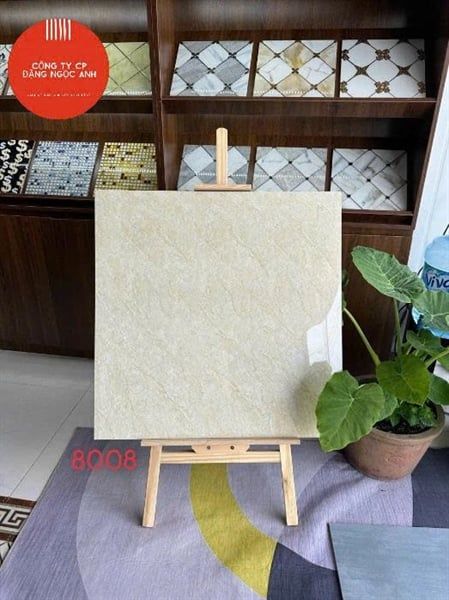  80*80 8008 Gạch lát nền đá bóng kính trắng trơn (3v/th/1.92m) 