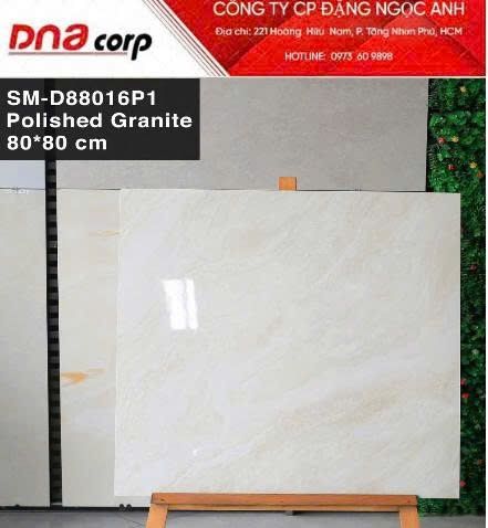  80*80 SMD88016P1 Gạch lát nền đá bóng kính Việt Ý (3V/TTH1.92m) 