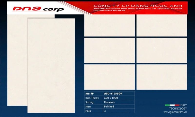  60*120 ASD 61255 GP gạch ốp lát đá bóng kính khổ lớn viglacera (1.44m/2v/th) 
