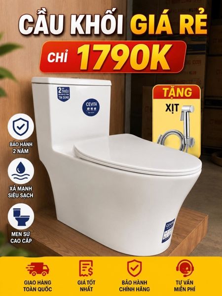  Cầu khối cevitac503 xả xoáy (giá giảm) ,tặng xịt 