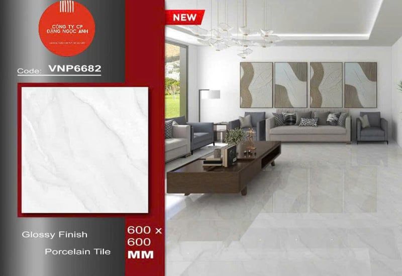  60*60 VNP6682 Gạch lát nền đá bóng kính Pancera ( 5v/th/1.8m) 