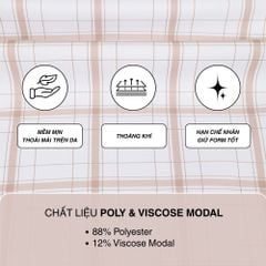 Áo sơ mi nam Tailor Fit ngắn tay mã A1MN518T2-CNCR 087-2803-N