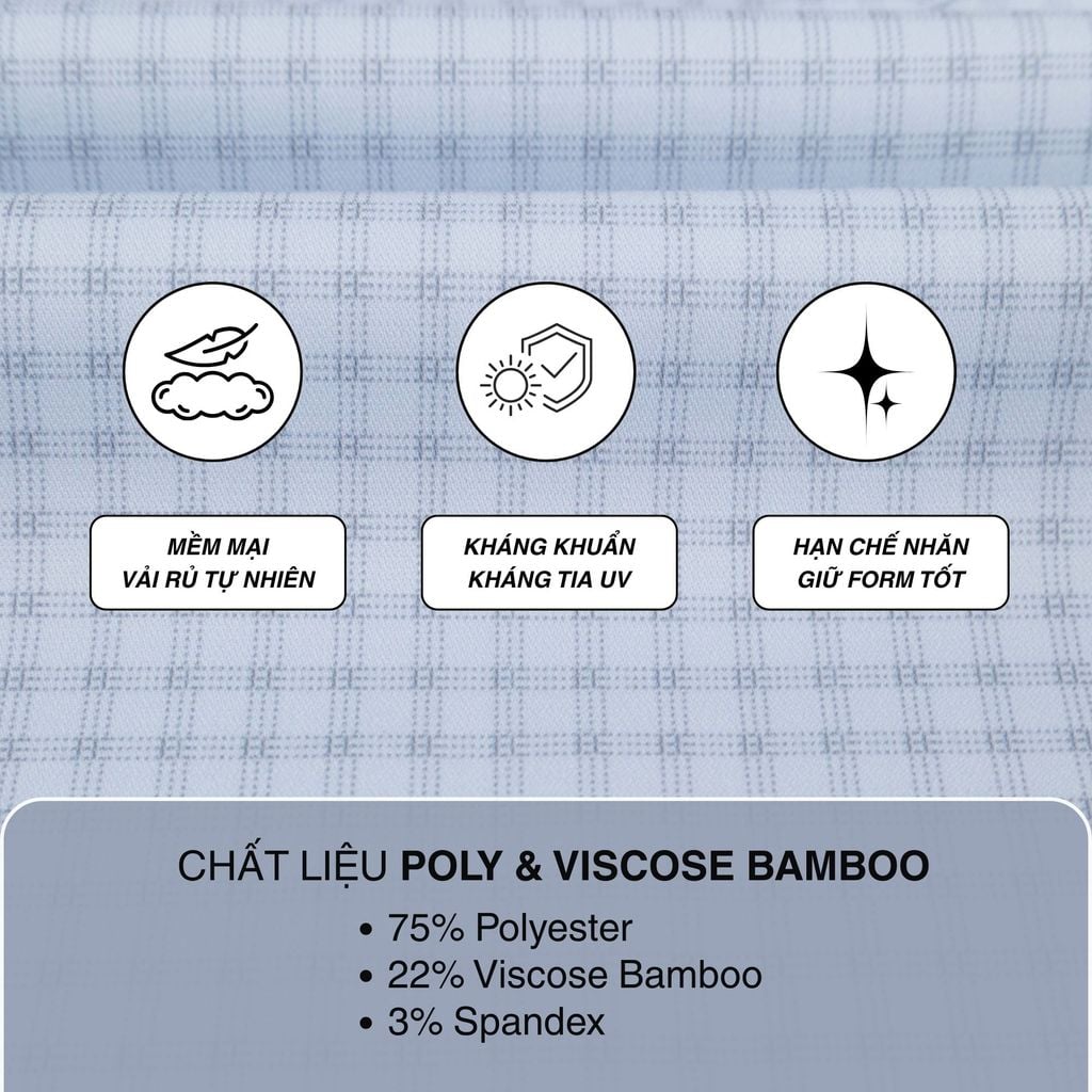 Áo sơ mi nam Smart Fit dài tay mã A1MD568S1-CNCR 076-2802-D