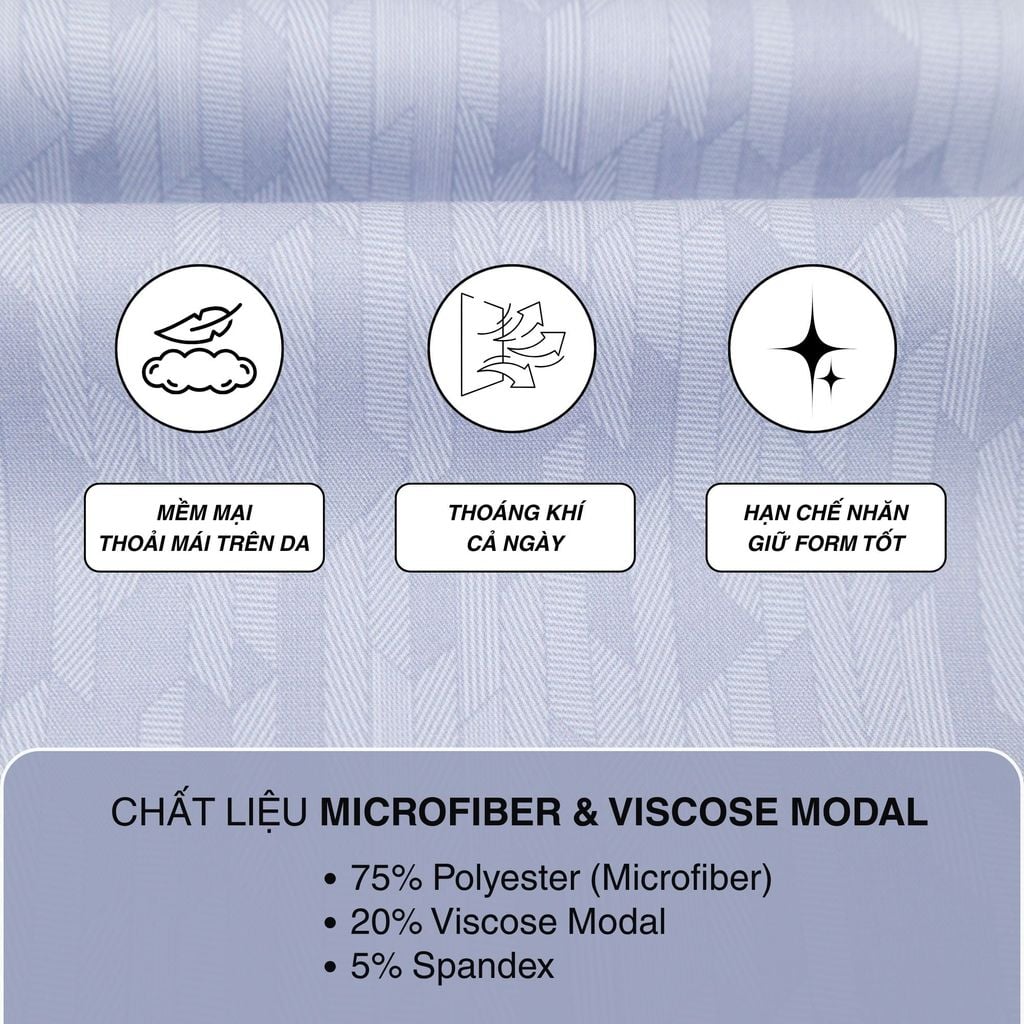 Áo sơ mi nam Tailor Fit ngắn tay mã A1MN538T2-CNIN 020-2801-N