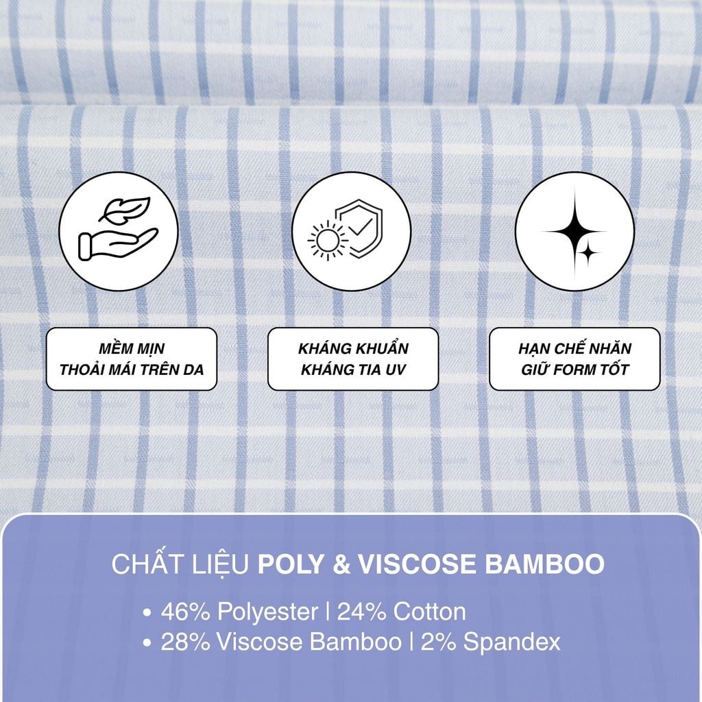 Áo sơ mi nam Tailor Fit dài tay mã A1MD538T1-CNCR 109-2803-D