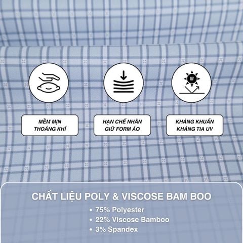 Áo sơ mi nam Tailor Fit ngắn tay mã A1MN518T2-CNCR 889-2711-N