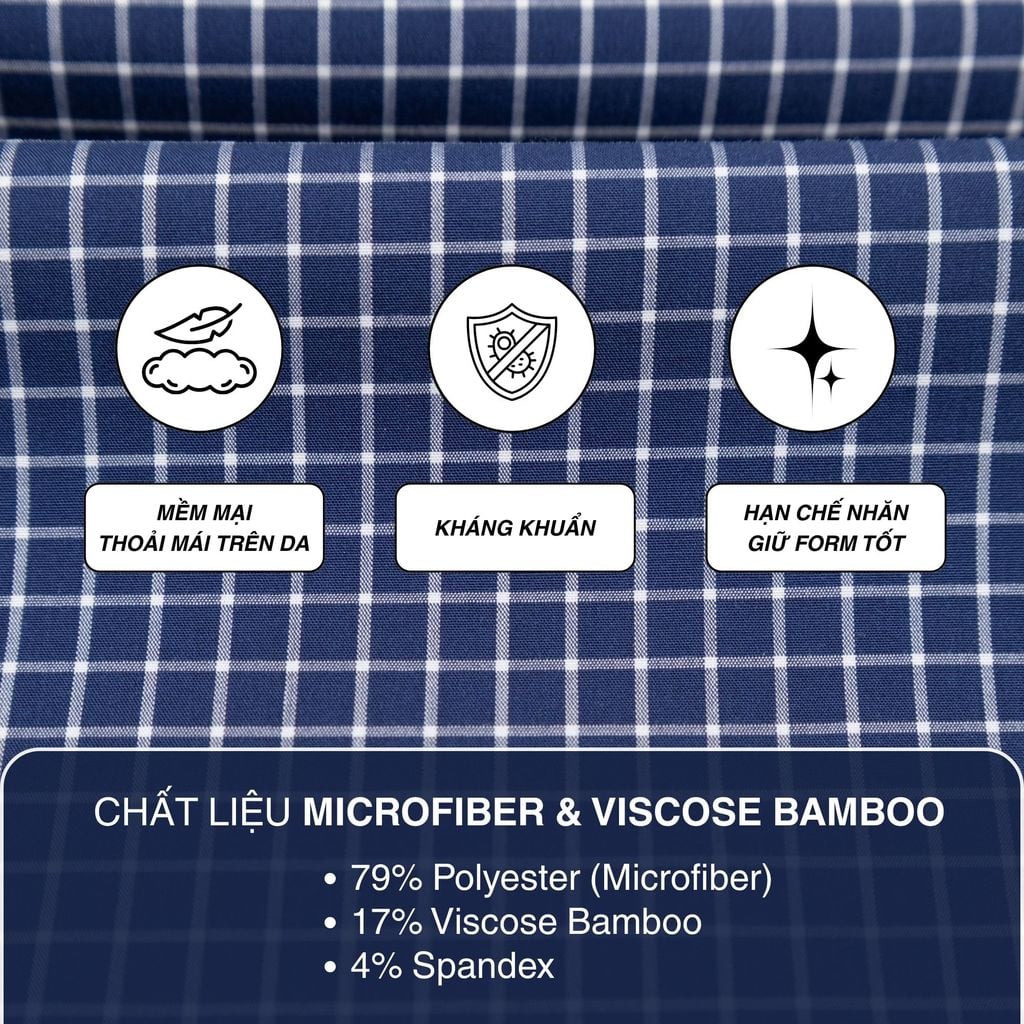 Áo sơ mi nam form Tailor Fit ngắn tay mã A1MN498T2-CNCR 115-2803-N
