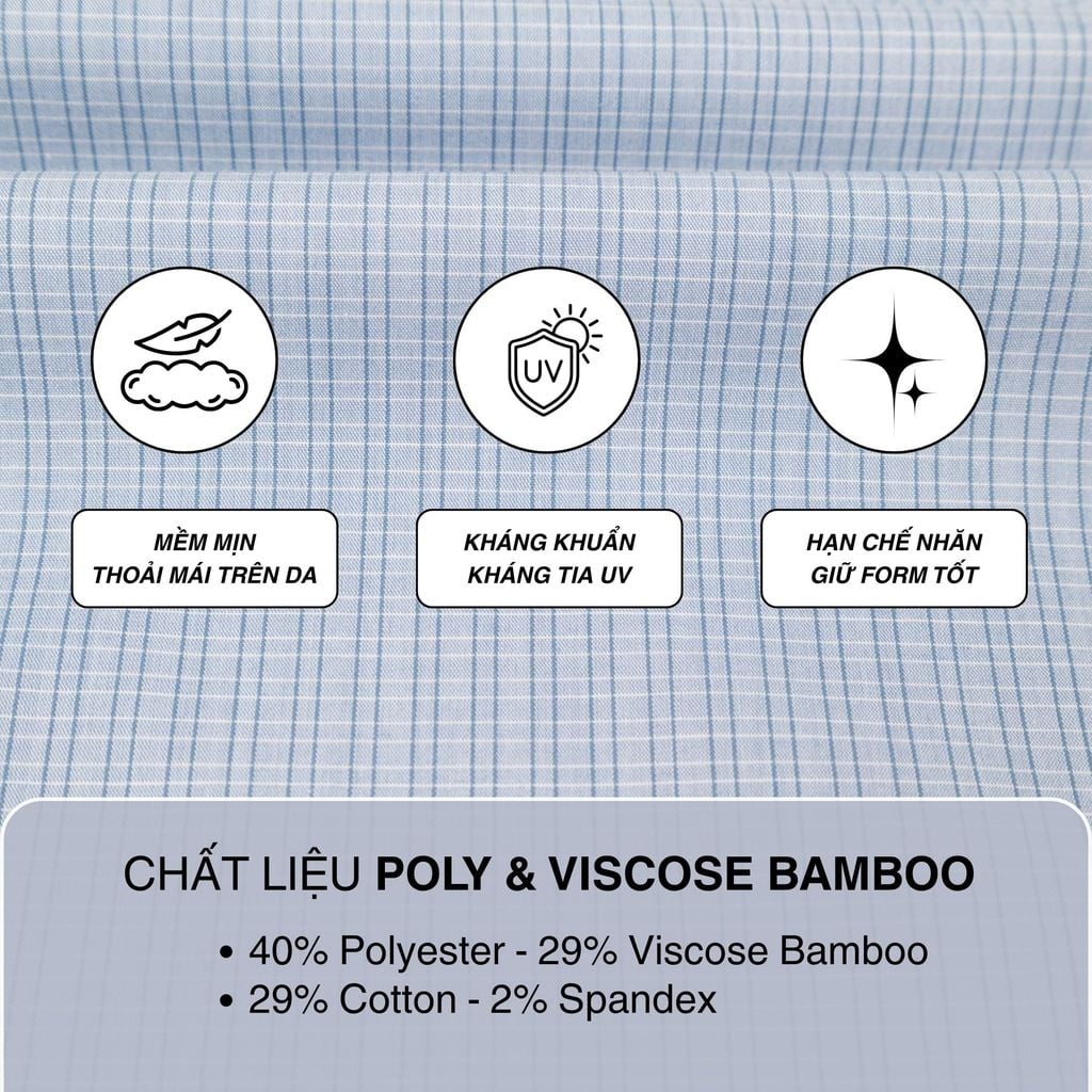 Áo sơ mi nam form Tailor Fit dài tay mã A1MD538T1-CNCR 107-2803-D