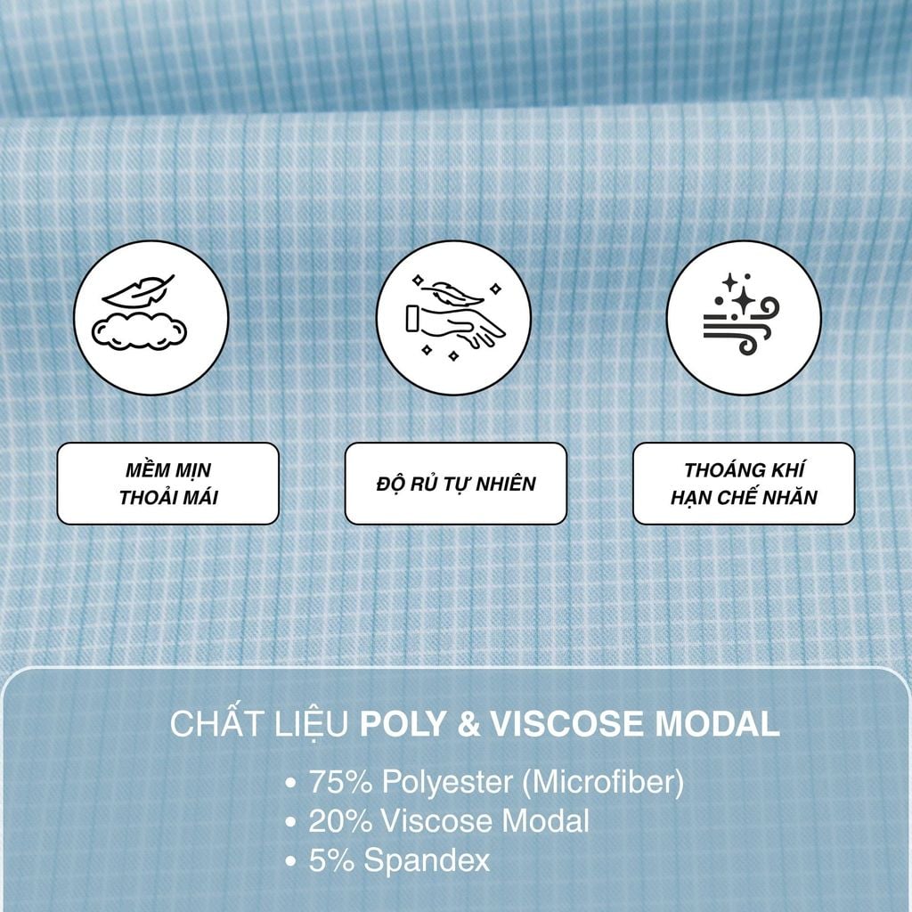 Áo sơ mi nam Tailor Fit dài tay mã A1MD568T1-CNCR 133-2804-D
