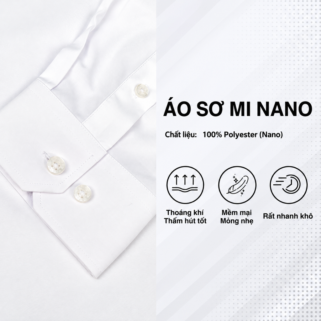 Áo sơ mi nam Tailor Fit dài tay mã A1MD538T1-CNTR 013-2804-D