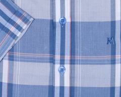 Áo sơ mi nam ngắn tay kẻ caro A1MN468S1-CNCR029-2406-N