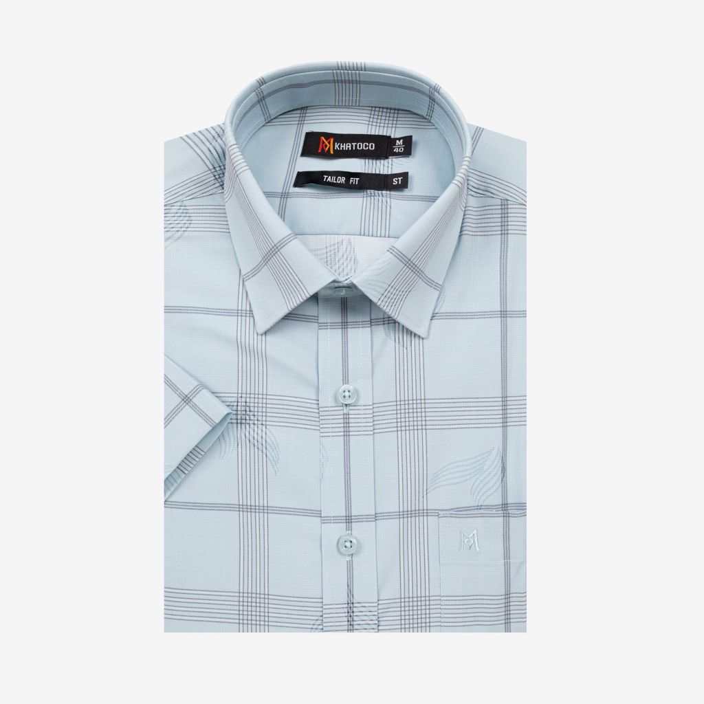 Áo sơ mi nam ngắn tay A1MN498T2-CNCR754-2704-N