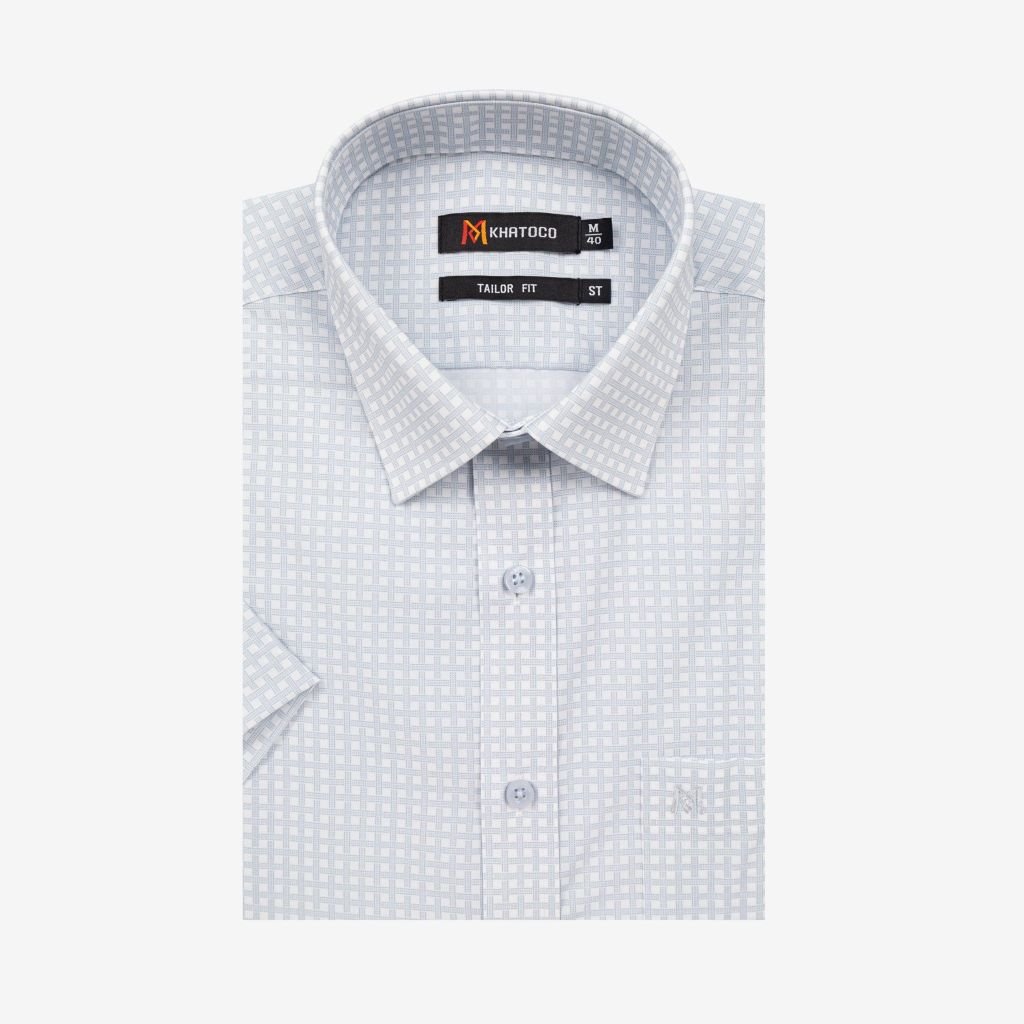 Áo sơ mi nam ngắn tay A1MN498T2-CNCR814-2709-N