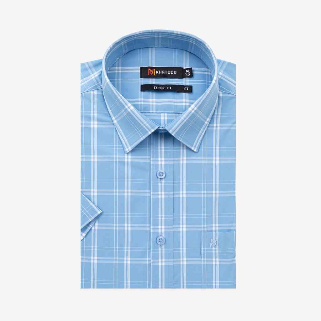 Áo sơ mi nam Tailor Fit ngắn tay A1MN498T2-CNCR846-2711-N