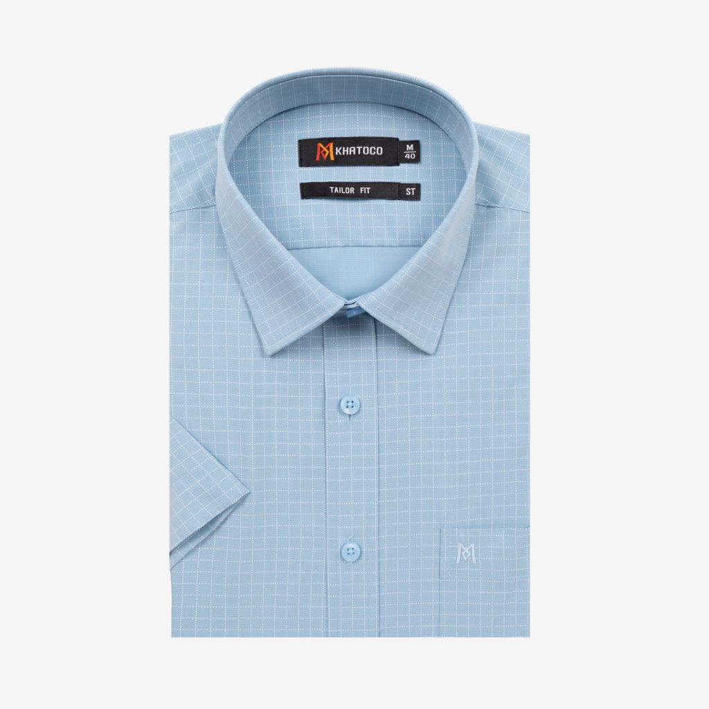 Áo sơ mi nam Tailor Fit ngắn tay mã A1MN498T2-CNCR 885-2711-N