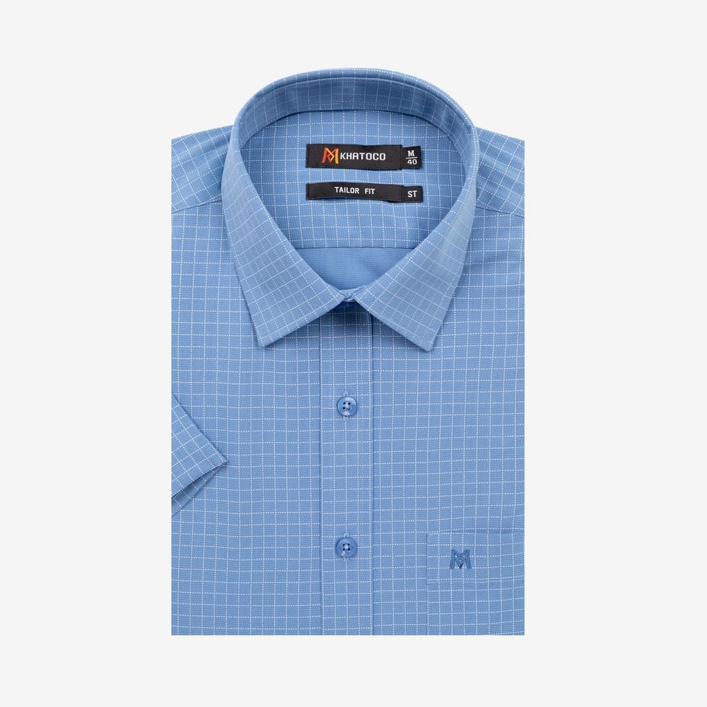 Áo sơ mi nam Tailor Fit ngắn tay mã A1MN498T2-CNCR 886-2711-N