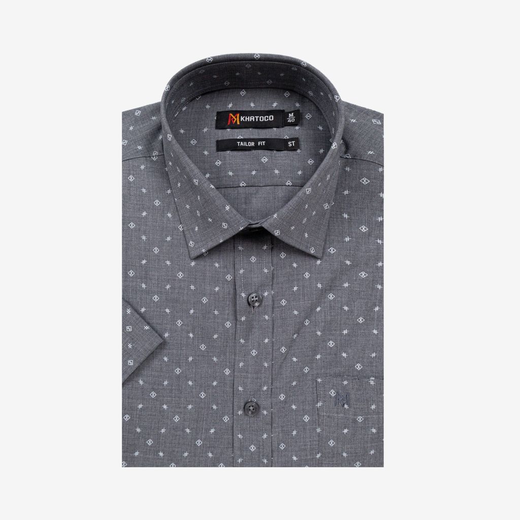 Áo sơ mi nam ngắn tay mã A1MN498T2-CNIN763-2704-N