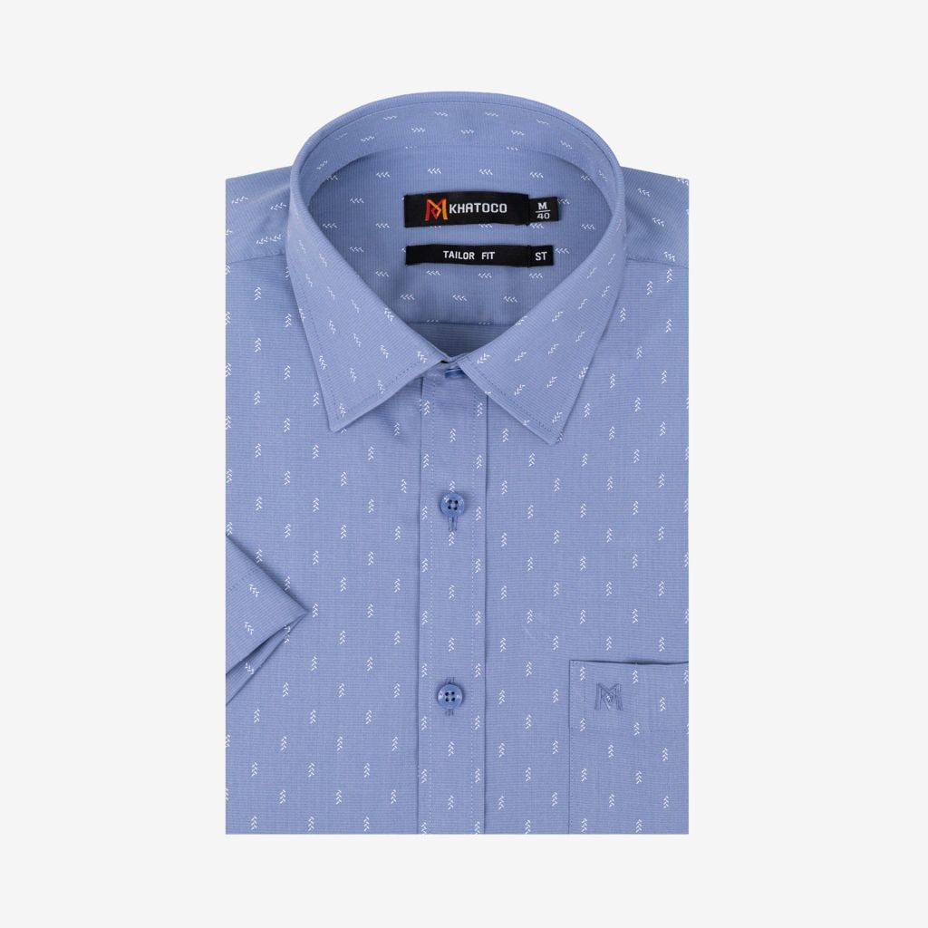 Áo sơ mi nam Tailor Fit ngắn tay mã A1MN498T2-CNIN 888-2711-N