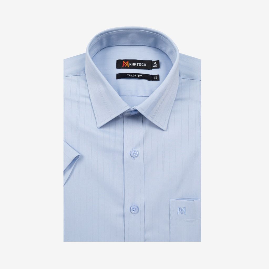 Áo sơ mi nam ngắn tay A1MN498T2-CNMK758-2704-N