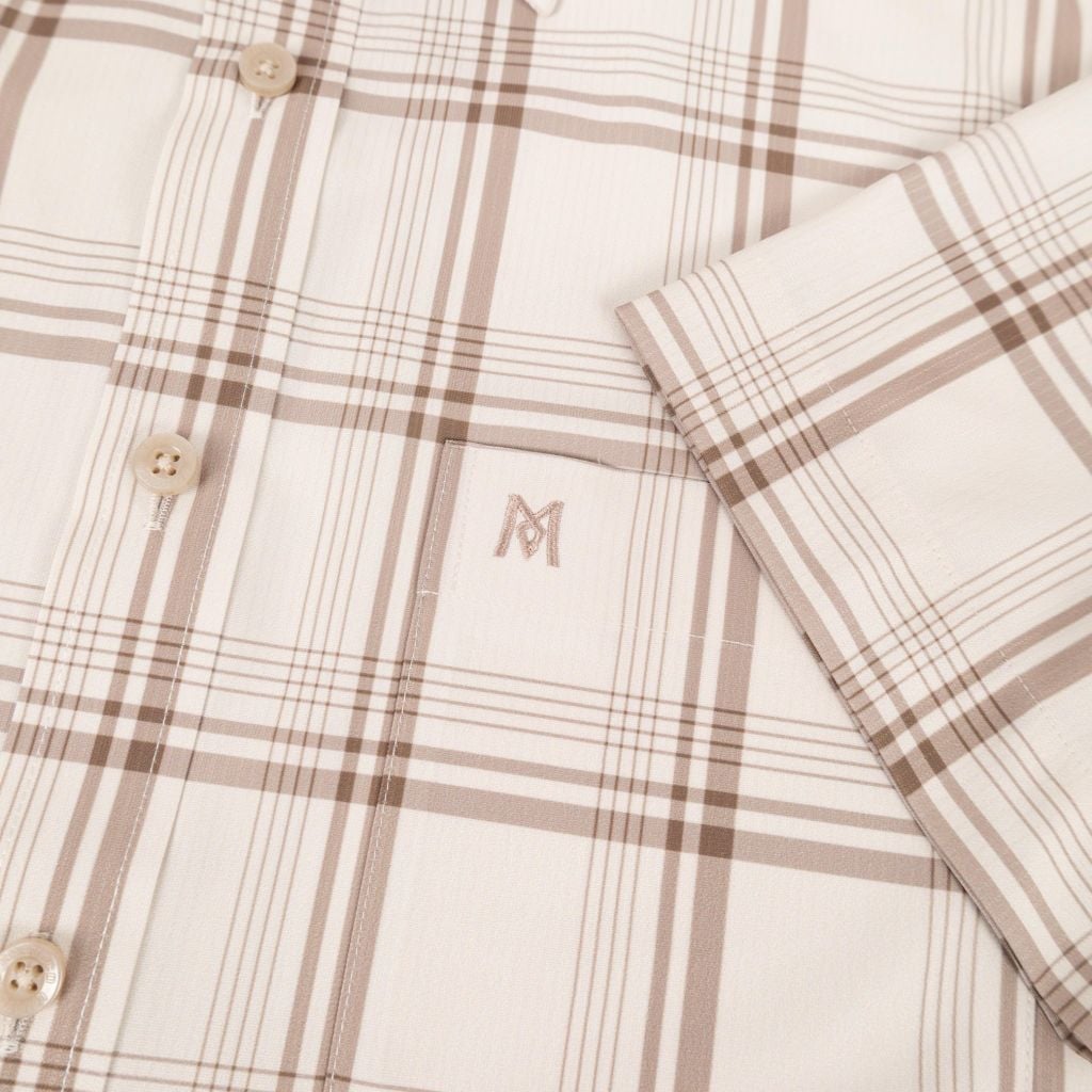 Áo sơ mi nam Tailor Fit ngắn tay mã A1MN518T2-CNCR 001-2801-N