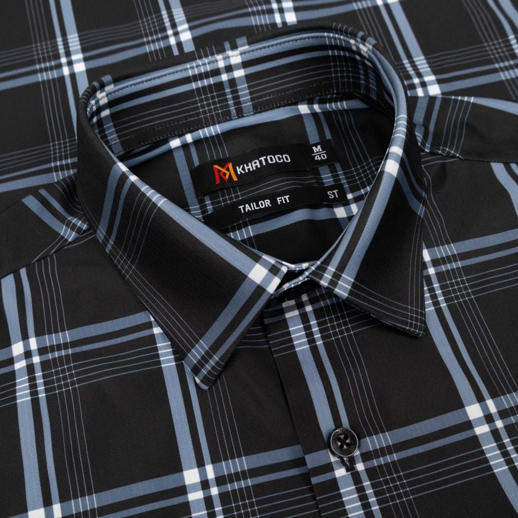 Áo sơ mi nam Tailor Fit ngắn tay mã A1MN518T2-CNCR 002-2801-N