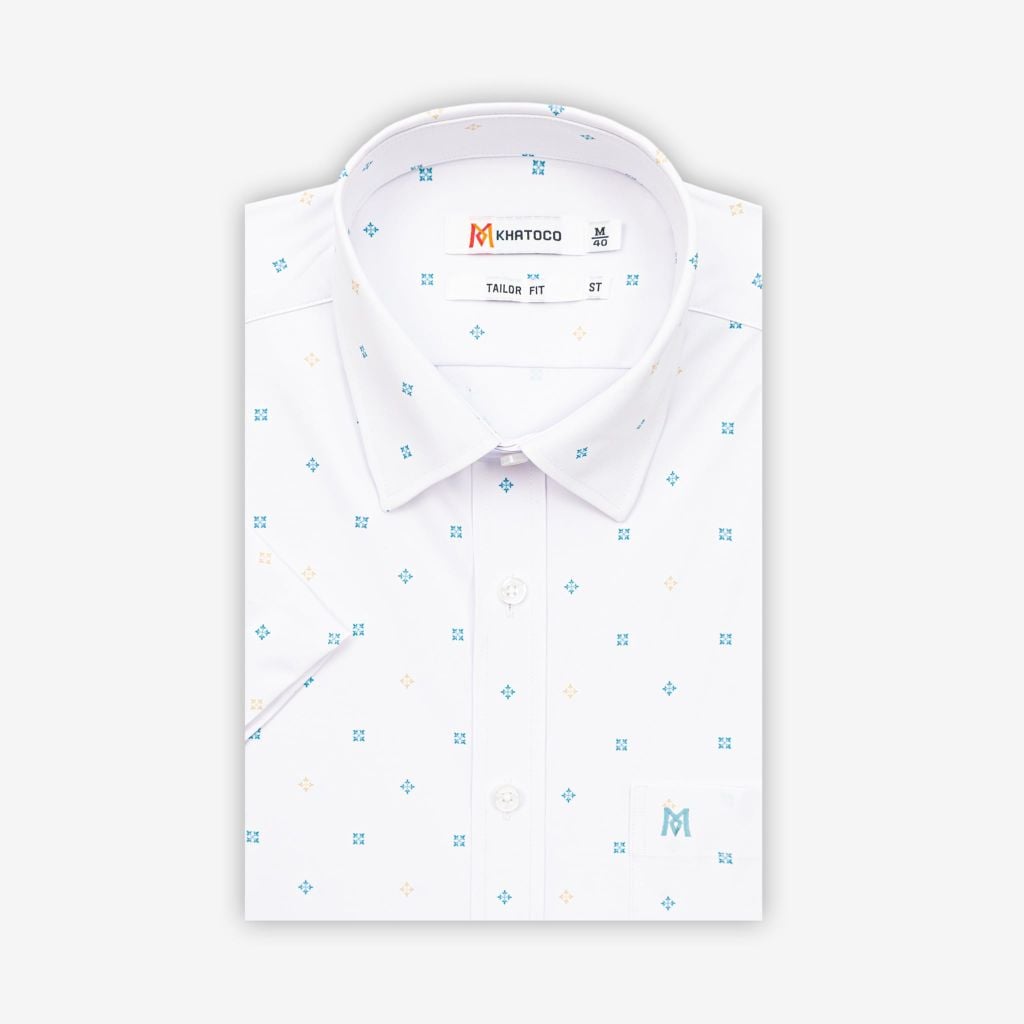 Áo sơ mi nam Tailor Fit ngắn tay mã A1MN518T2-CNCR 005-2801-N