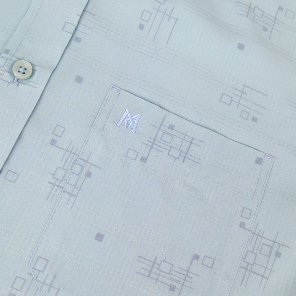 Áo sơ mi nam ngắn tay A1MN518T2-CNIN700-2701-N