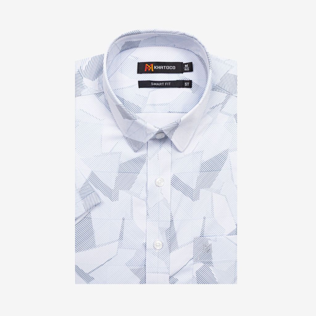 Áo sơ mi nam Smart Fit ngắn tay A1MN538S2-CNIN870-2711-N