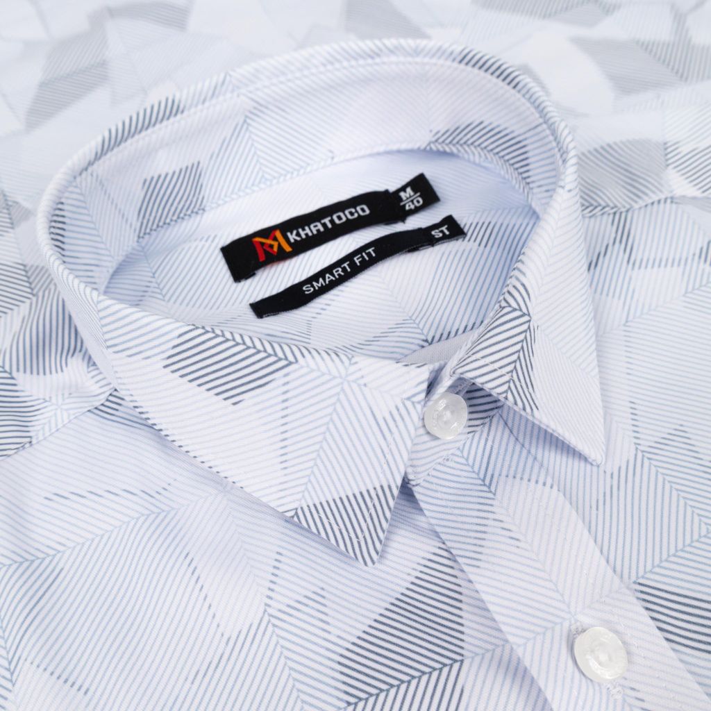 Áo sơ mi nam Smart Fit ngắn tay A1MN538S2-CNIN870-2711-N