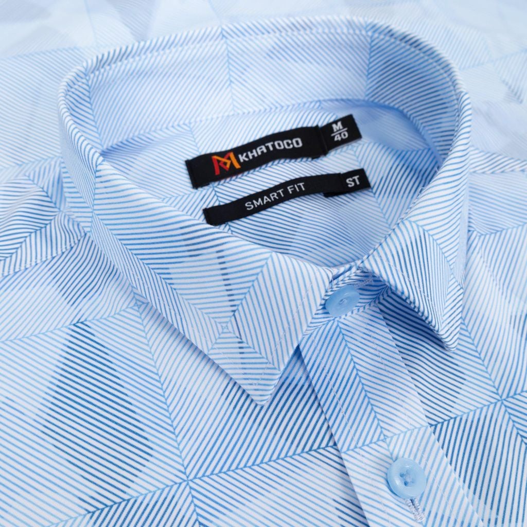 Áo sơ mi nam Smart Fit ngắn tay A1MN538S2-CNIN871-2711-N