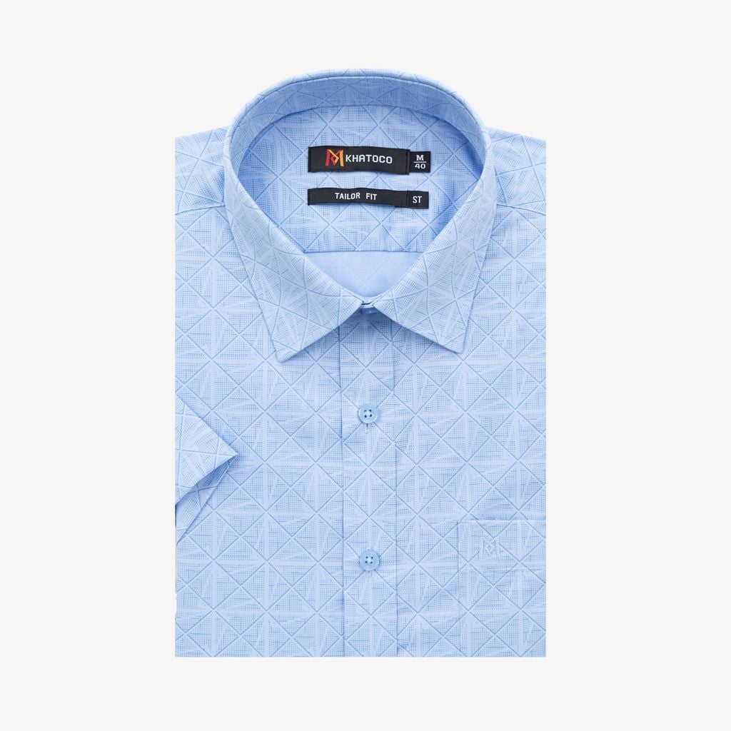 Áo sơ mi nam Tailor Fit ngắn tay mã A1MN538T2-CNCR 018-2801-N