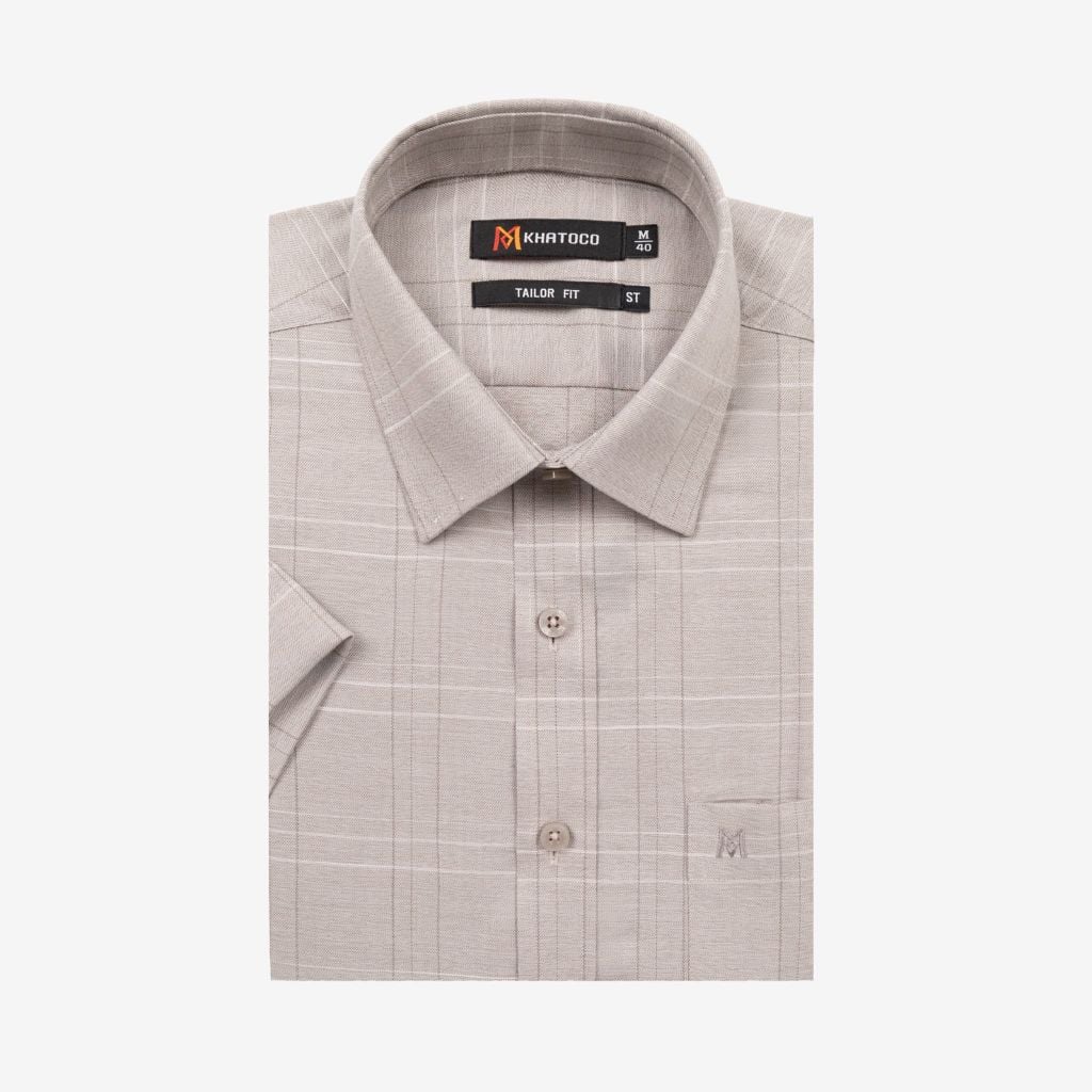 Áo sơ mi nam Tailor Fit ngắn tay mã A1MN538T2-CNCR 822-2709-N