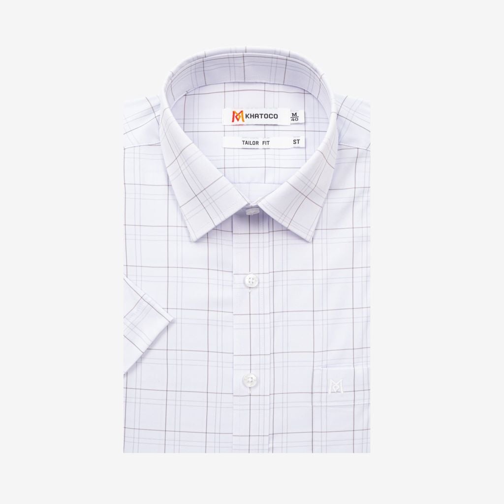 Áo sơ mi nam ngắn tay A1MN538T2-CNCR853-2711-N