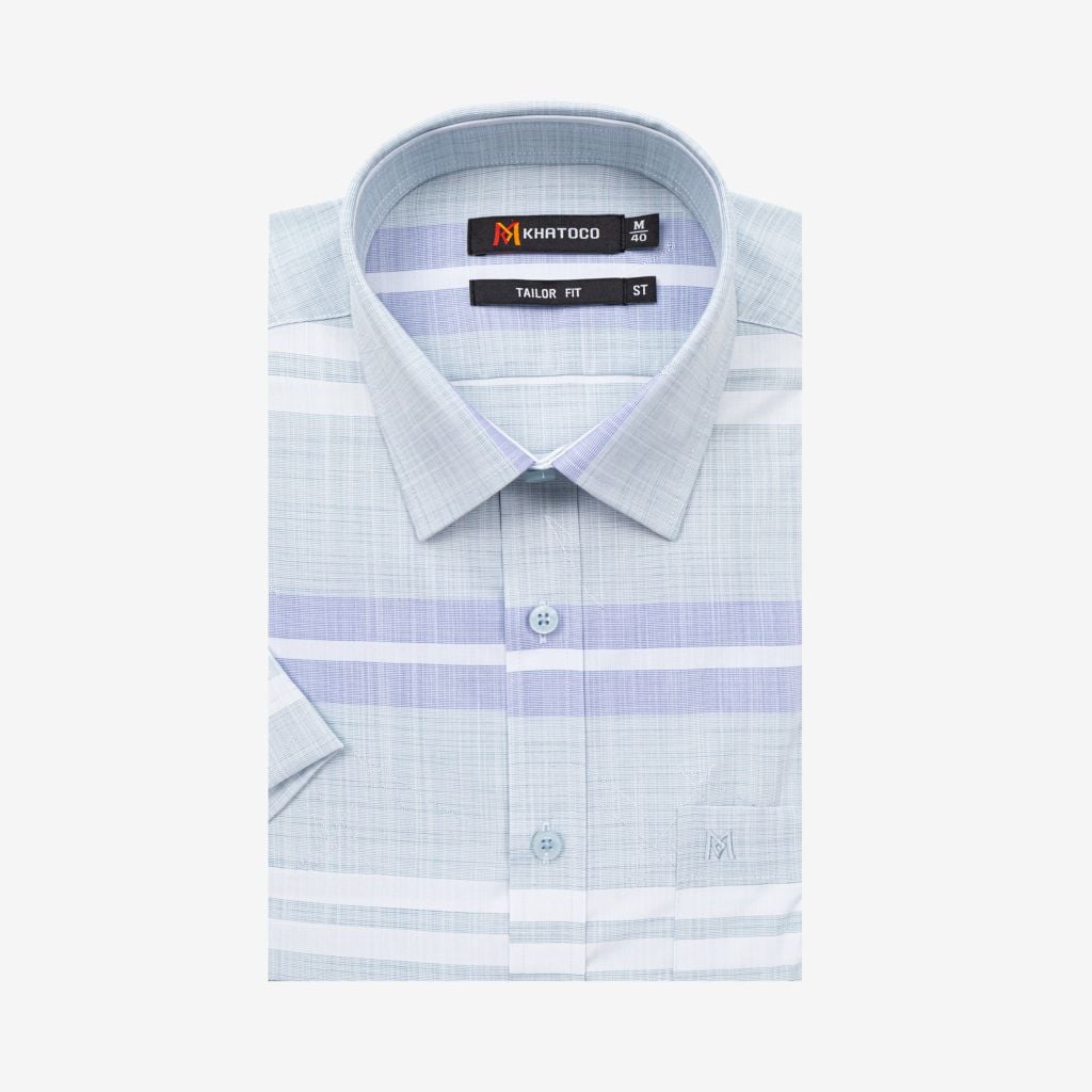 Áo sơ mi nam ngắn tay A1MN568T2-CNSC818-2709-N