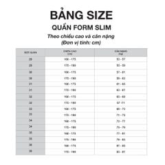 Quần tây nam slim fit mã Q1M578S0-CNDE774-2707-0