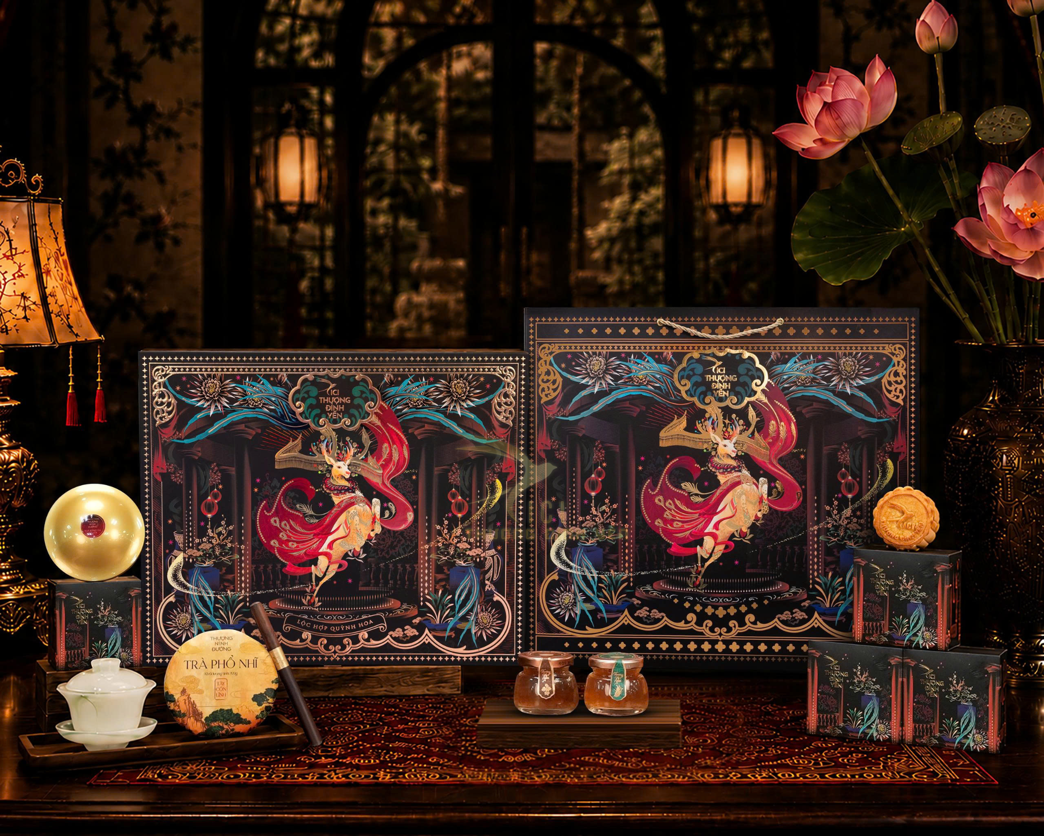  Set Trung Thu Lộc Hợp Quỳnh Hoa 