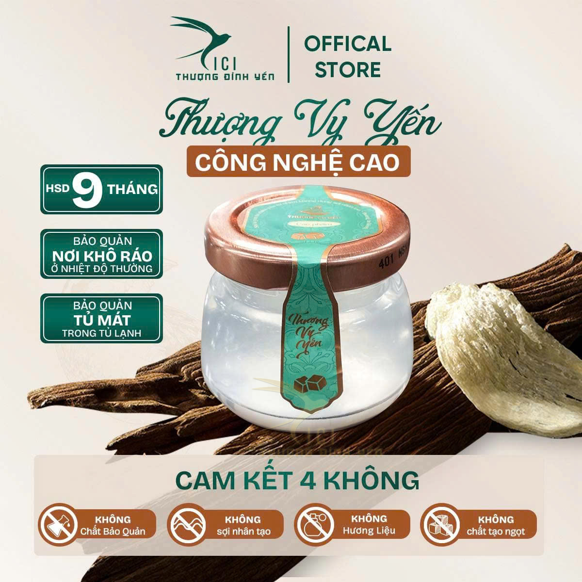  Combo 10 Hũ Yến Sào Cao Phẩm 50g 