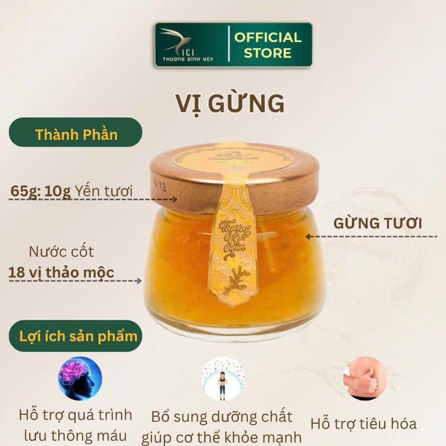  Combo 10 Hũ Yến Thượng Phẩm 65g 