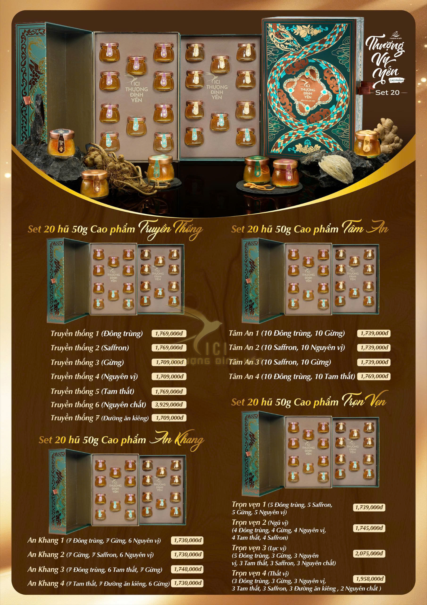  Set 20 Yến Chưng Sẵn Cao Phẩm 