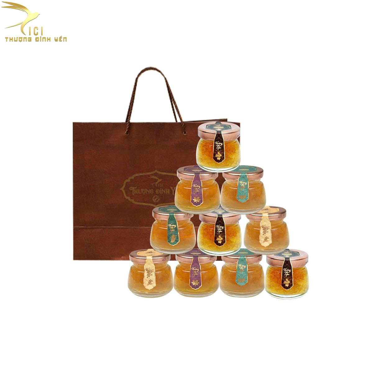  Set Quà Yến 10 Hũ 50G Cao Phẩm 