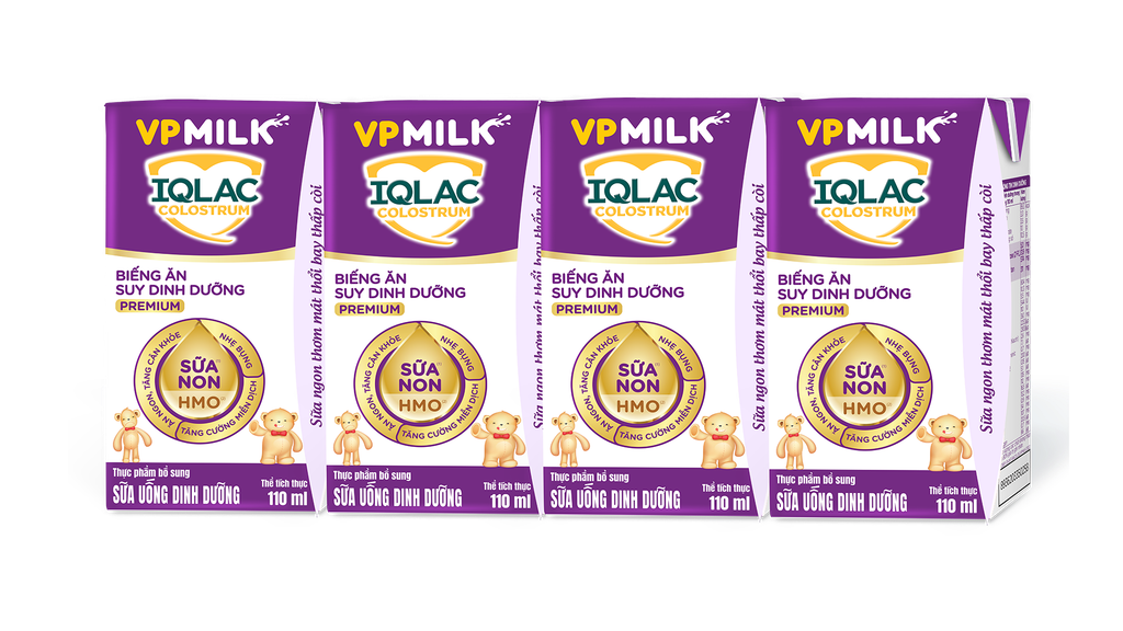 Sữa bột pha sẵn IQLac Colostrum Biếng Ăn Suy Dinh Dưỡng Premium 110ml (Thùng 24 hộp)