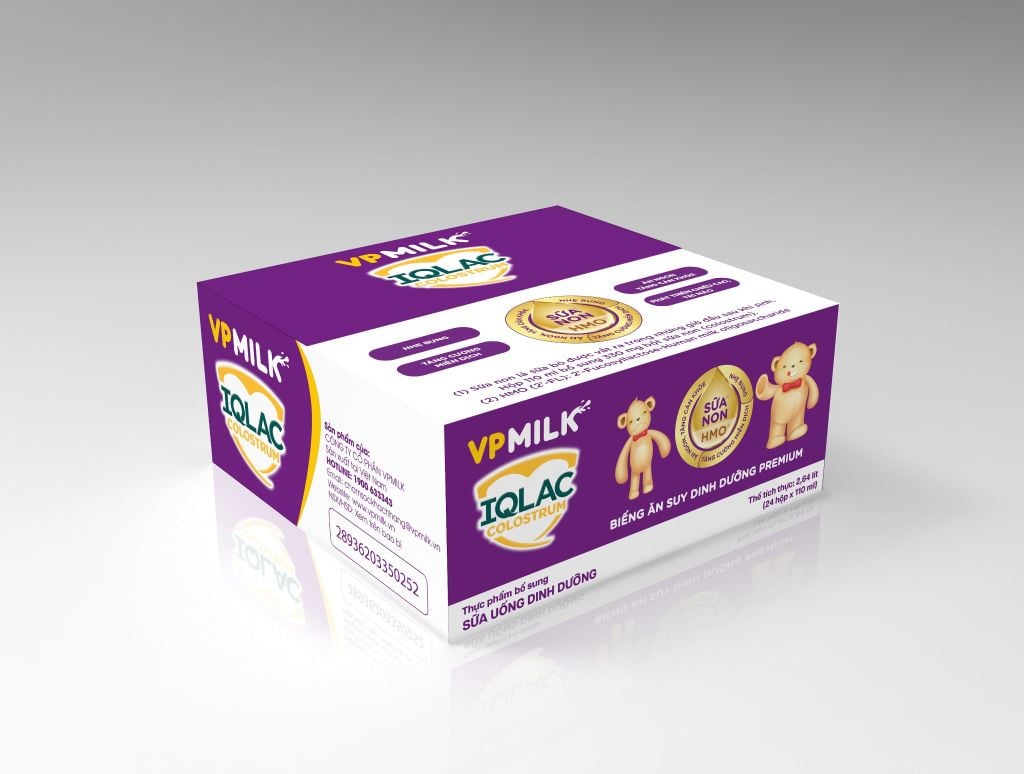 Sữa bột pha sẵn IQLac Colostrum Biếng Ăn Suy Dinh Dưỡng Premium 110ml (Thùng 24 hộp)