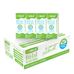 Sữa Tươi Nguyên Chất UHT Đà Lạt True Milk ÍT ĐƯỜNG (110ml/180ml)