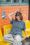  BIRDY STRIPE TEE/ green 