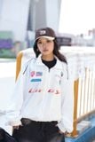  BIRDY RACING BOMBER JACKET - WHITE 