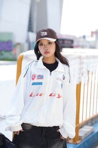  BIRDY RACING BOMBER JACKET - WHITE 