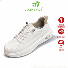 Giày thể thao da 123746 màu trắng nâu