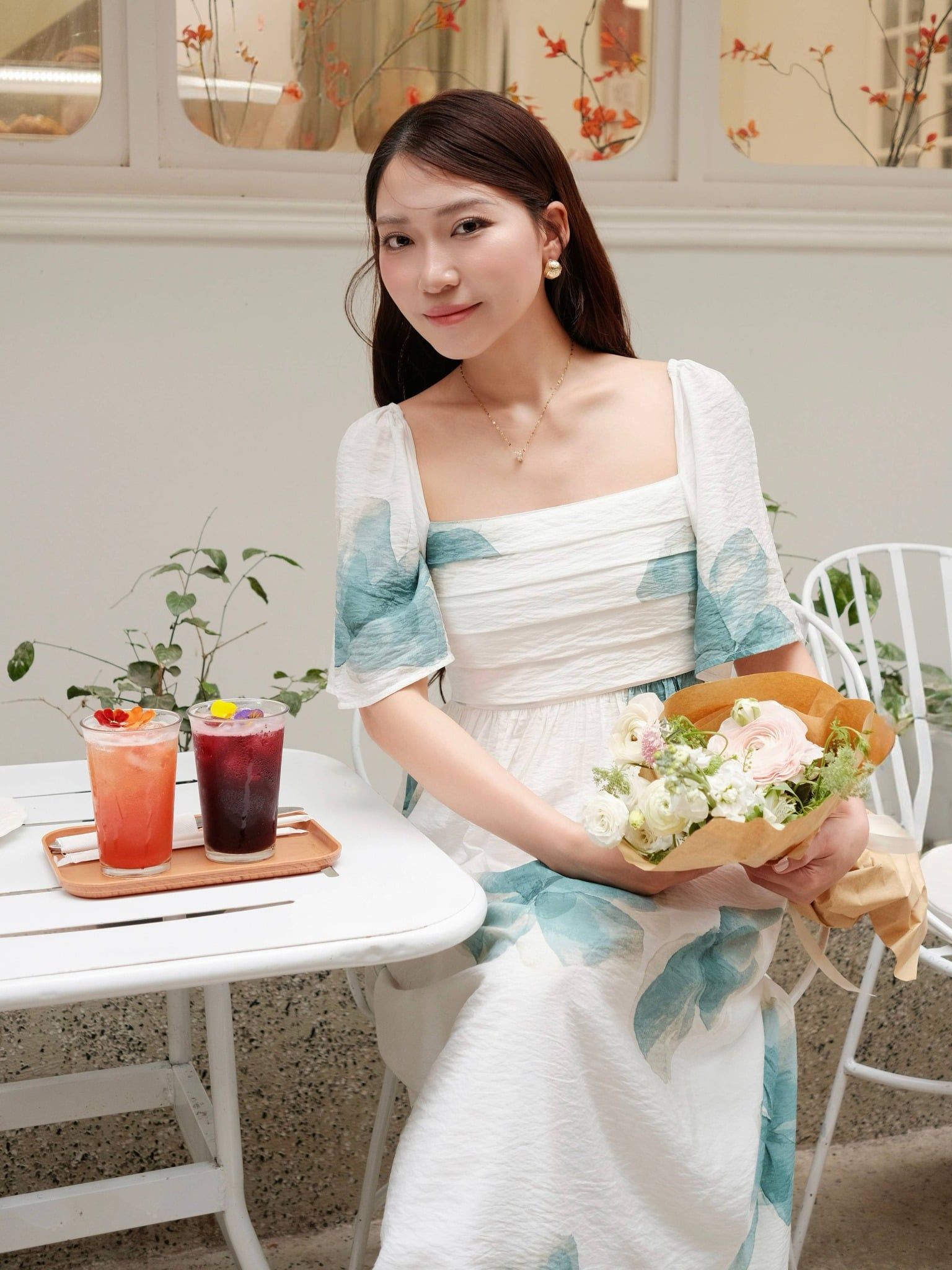  Đầm maxi hoa | Mauve Fairy dress 